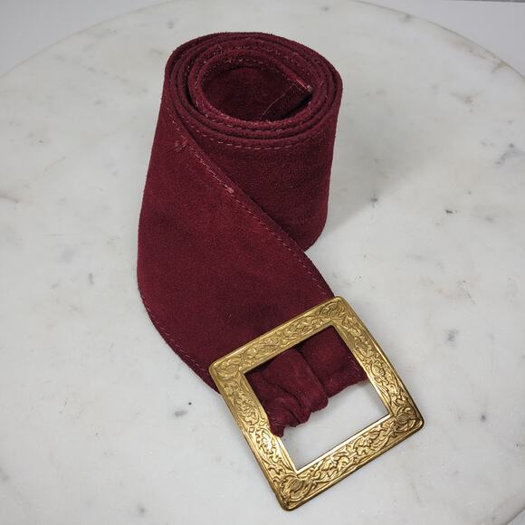 Vintage St Laurent Suede Belt 36\